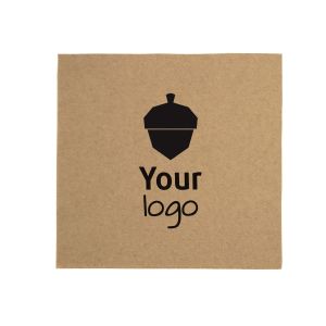 Natural Point 2 Point napkins with your logo in 1 colour - M