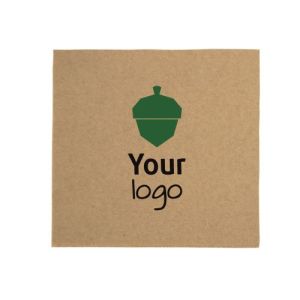 Natural Point 2 Point napkins with your logo in 2 colour - M