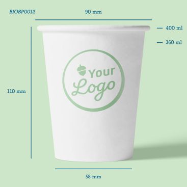 Compostable drinking cups with your own print