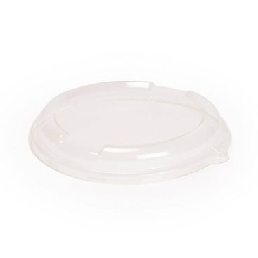 Transparent rPET anti-fog lids for salad and dessert cups